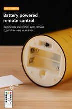 Flameless LED Candles with Embedded Star String Battery Operated Flickering Pillar Candle Light with Remote and Timer Home Decor