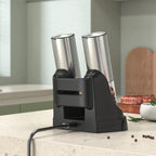 Salt And Pepper Grinder With Adjustable Coarseness Refillable Battery Powered Kitchen Set