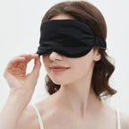 100% Mulberry Silk Sleep Mask Men Women Eye Cover Total Blackout Size 20 X 8.5cm