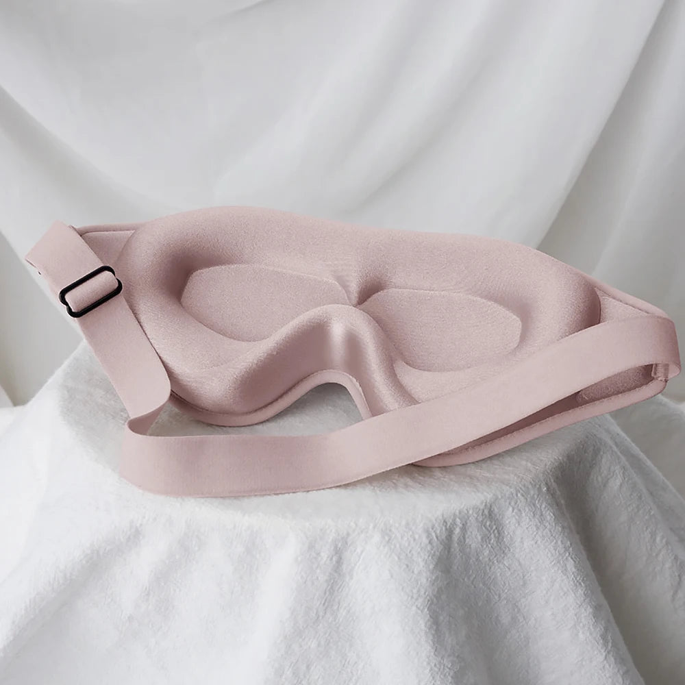 3D Sleep Mask Blindfold Soft Memory Foam 99% Blockout