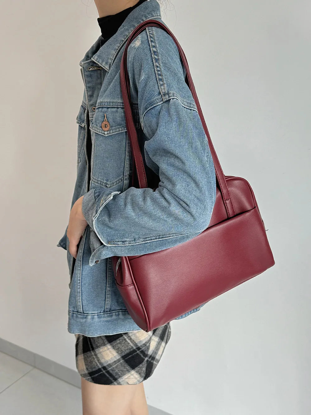 CGCBAG Vintage Designer Luxury Women Tote Casual Large Shoulder Bag High Quality Leather Ladies Handbags