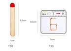Montessori Matches Puzzles Game Wooden Toys Math Geometry Thinking Educational For Kids Logic