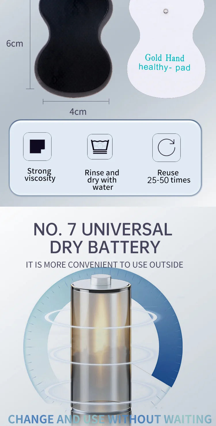 Multi-functional 6 Modes Tens Unit Machine Electro stimulator Digital Massager