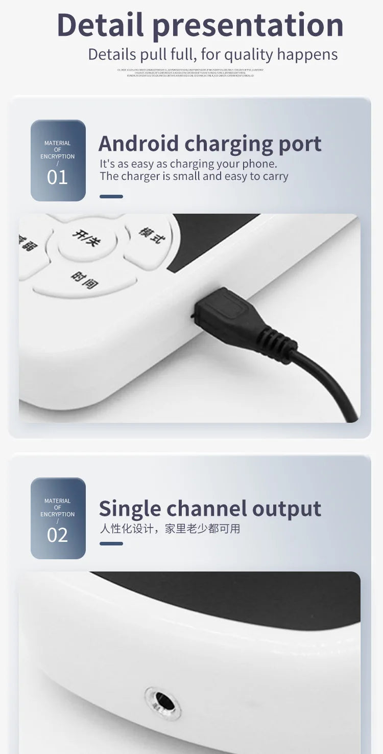 Multi-functional 6 Modes Tens Unit Machine Electro stimulator Digital Massager