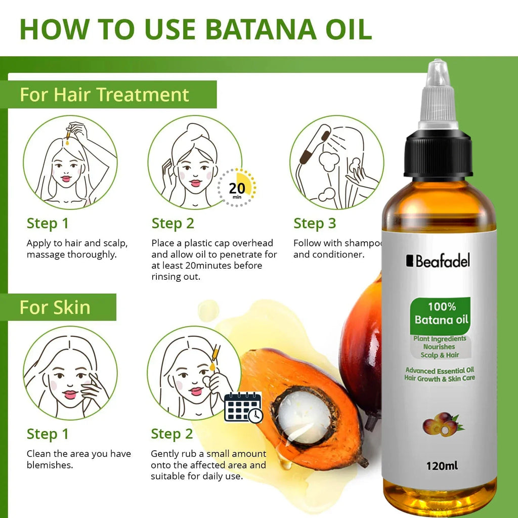 Batana Oil Hair Growth for Men Womenr Anti Hair Loss Scalp Treatment 120ml