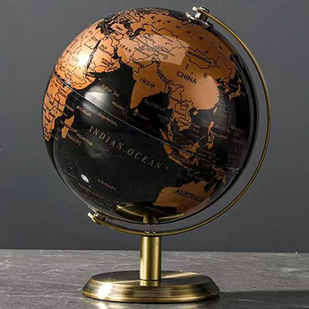 English Retro Globe 19X15CM Home Office Wine Cabinet Decoration Bookcase Light