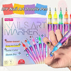 Nail art Markers Customized Special Needle Tube Pens Hand Drawn Outline Acrylic Paint