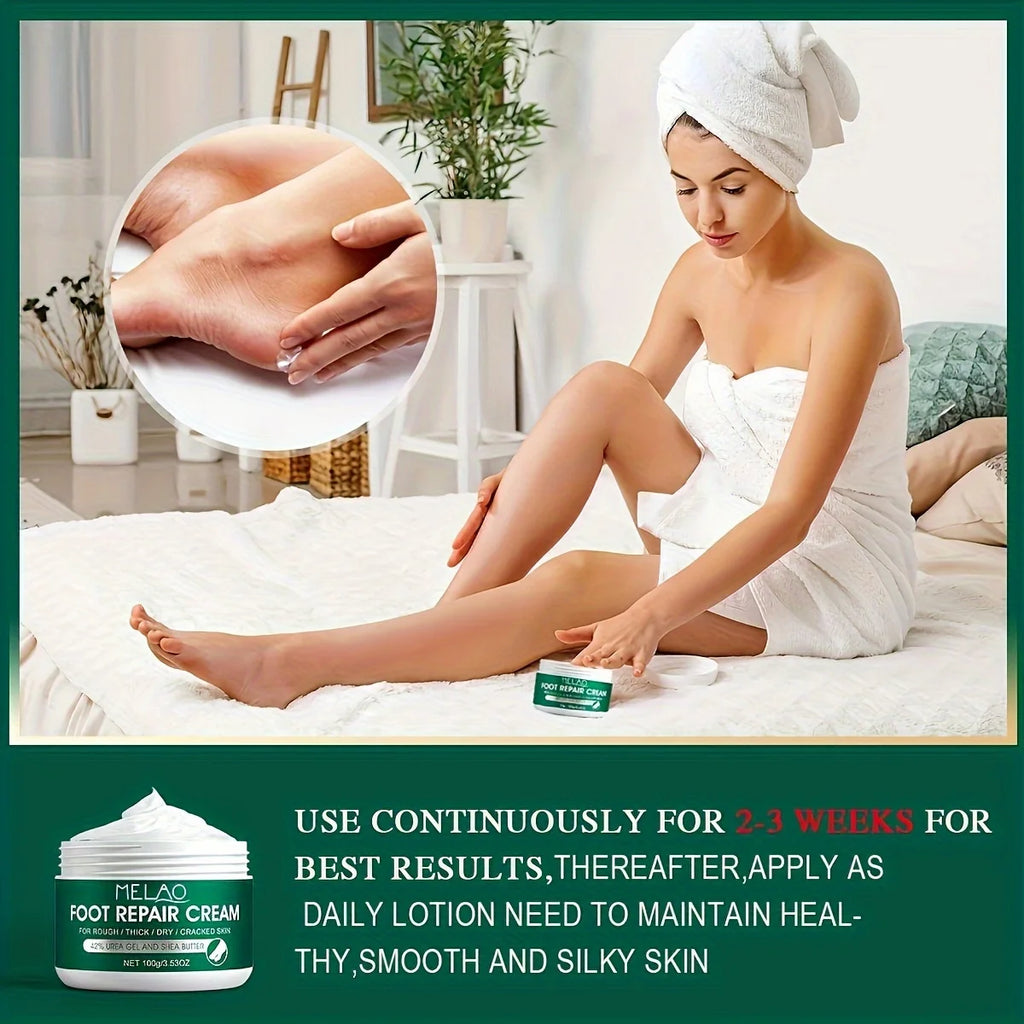 MELAO Urea Cream Salicylic Acid Dry Cracked Feet Heels Dead Skin Remover