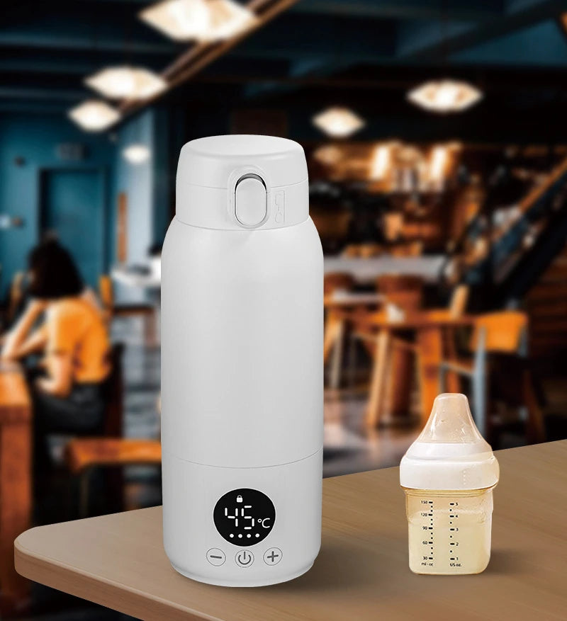 Portable Baby Milk Bottle Warmer 500ML Travel 316L Stainless Steel