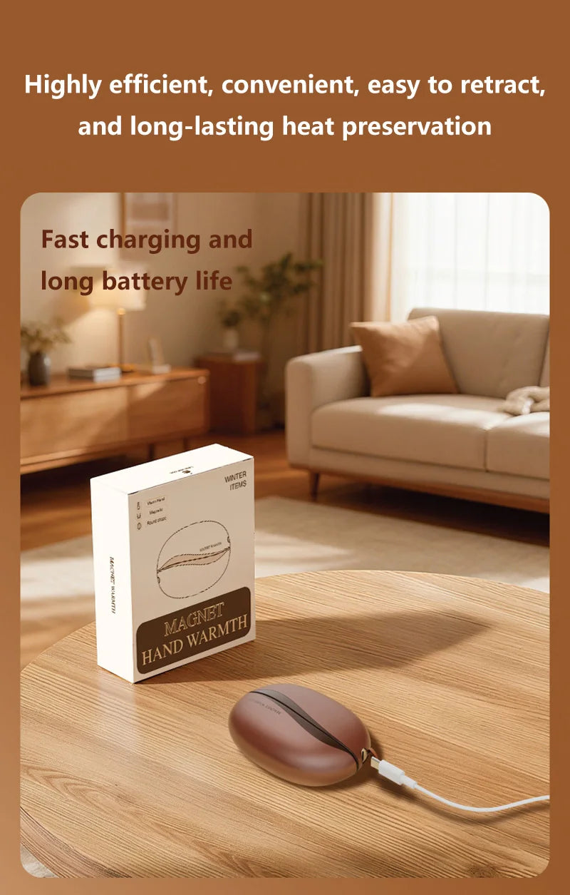 Xiaomi Hand Warmer Rechargeable Magnetic Design Electric 6000mah Split-type Skin-friendly Material