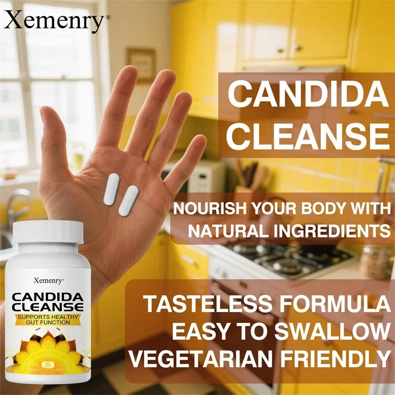 Candida Cleanse Support Intestinal Detox & Cleansing Balances Intestinal Flora Metabolism Supports Gut Digestive Health
