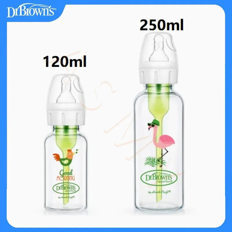 Dr. Brown's Newborn Baby Bottle With Valve Anti-Colic Glass Hare-Lip Babies
