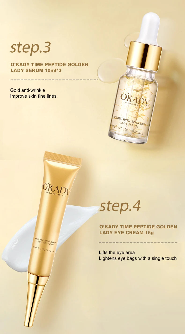 OKADY Skin Care Set Anti Aging 10-piece