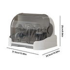 Baby Bottle Drying Rack With Removable Drip Tray Portable Storage Box With Lid