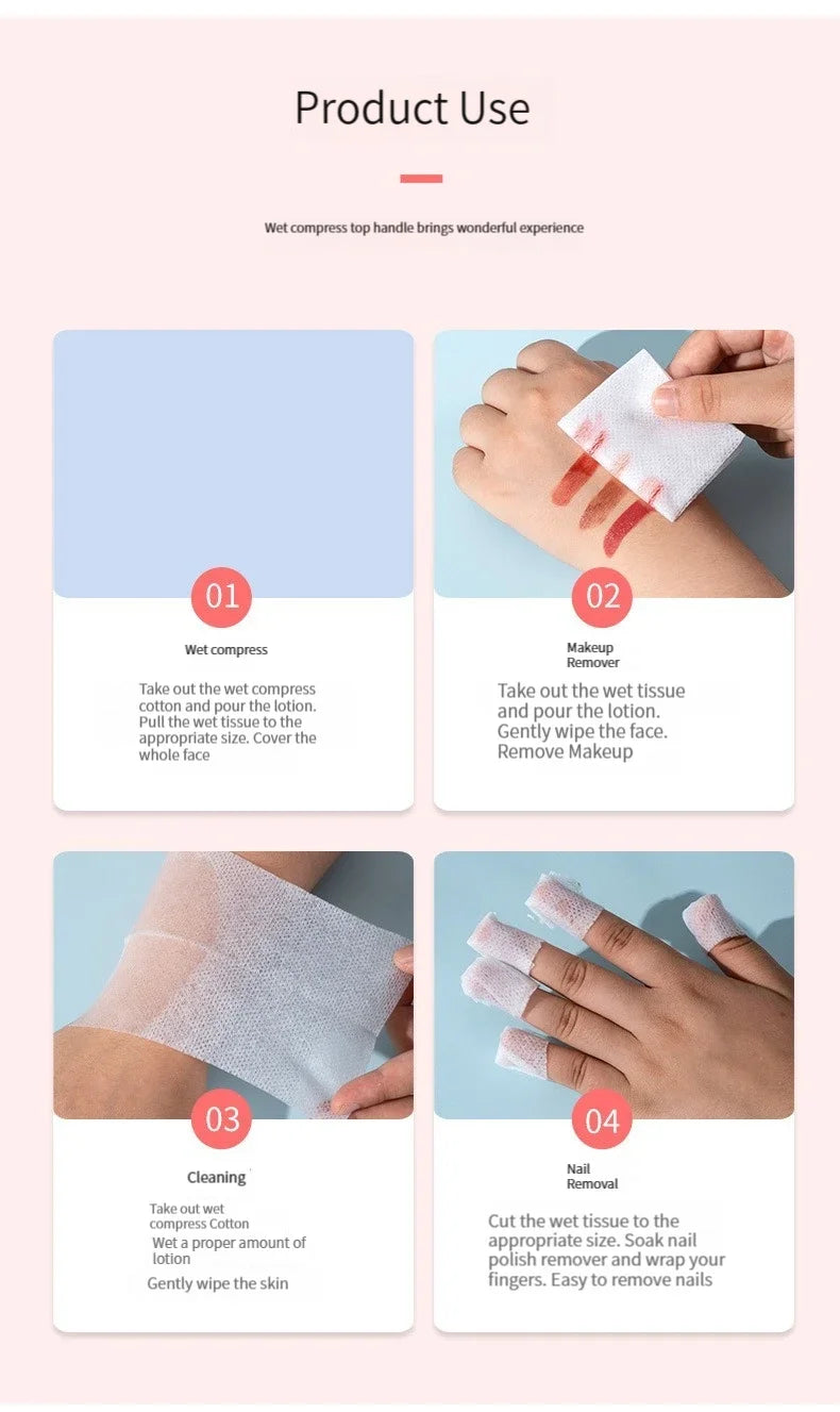 240PCS Multi Functional Cotton Pad Wet Makeup Remover Toner