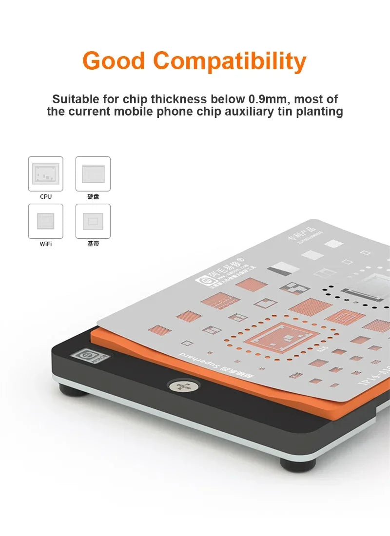 AMAOE PD-C Universal Planting Pad Set for Mobile Phone Maintenance Temperature Resistance Insulation Silicone Mat