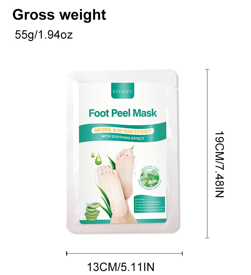 Aloe Foot Peel Mask For Dry Rough Cracked Feet