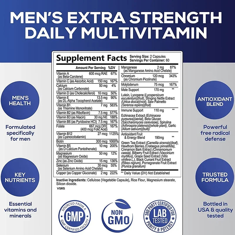 Men's Daily Multivitamin Supplement