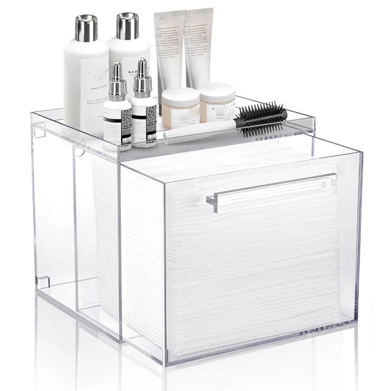 ABUN Clean Skin Club Towel XL Storage Box Dispenser Acrylic