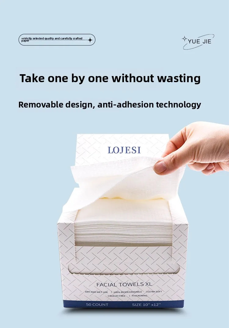 Clean Skin Club Towels XL Disposable  Makeup Remover Dry Wipes 50 Sheet  1 Box