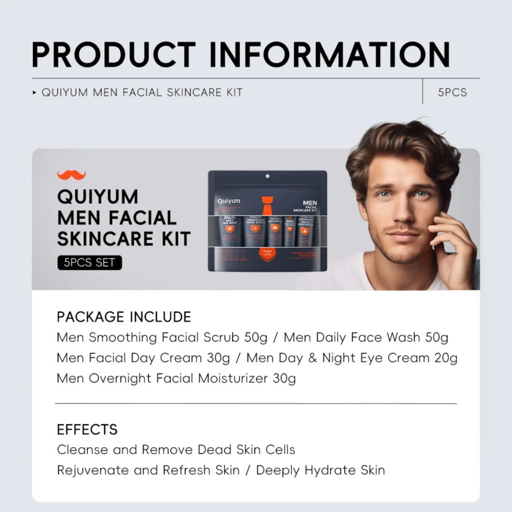 Men's Skincare Set 5pcs