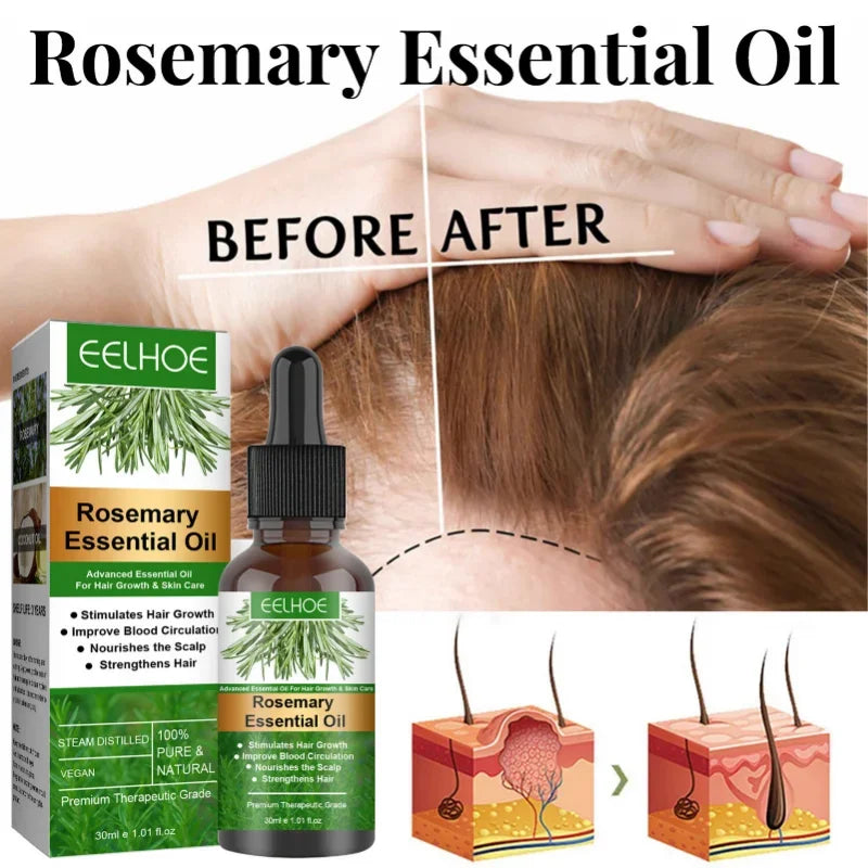 Rosemary Essential Oil Hair Growth 30ML Nourish Shiny Healthy