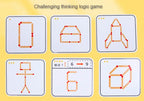 Montessori Matches Puzzles Game Wooden Toys Math Geometry Thinking Educational For Kids Logic