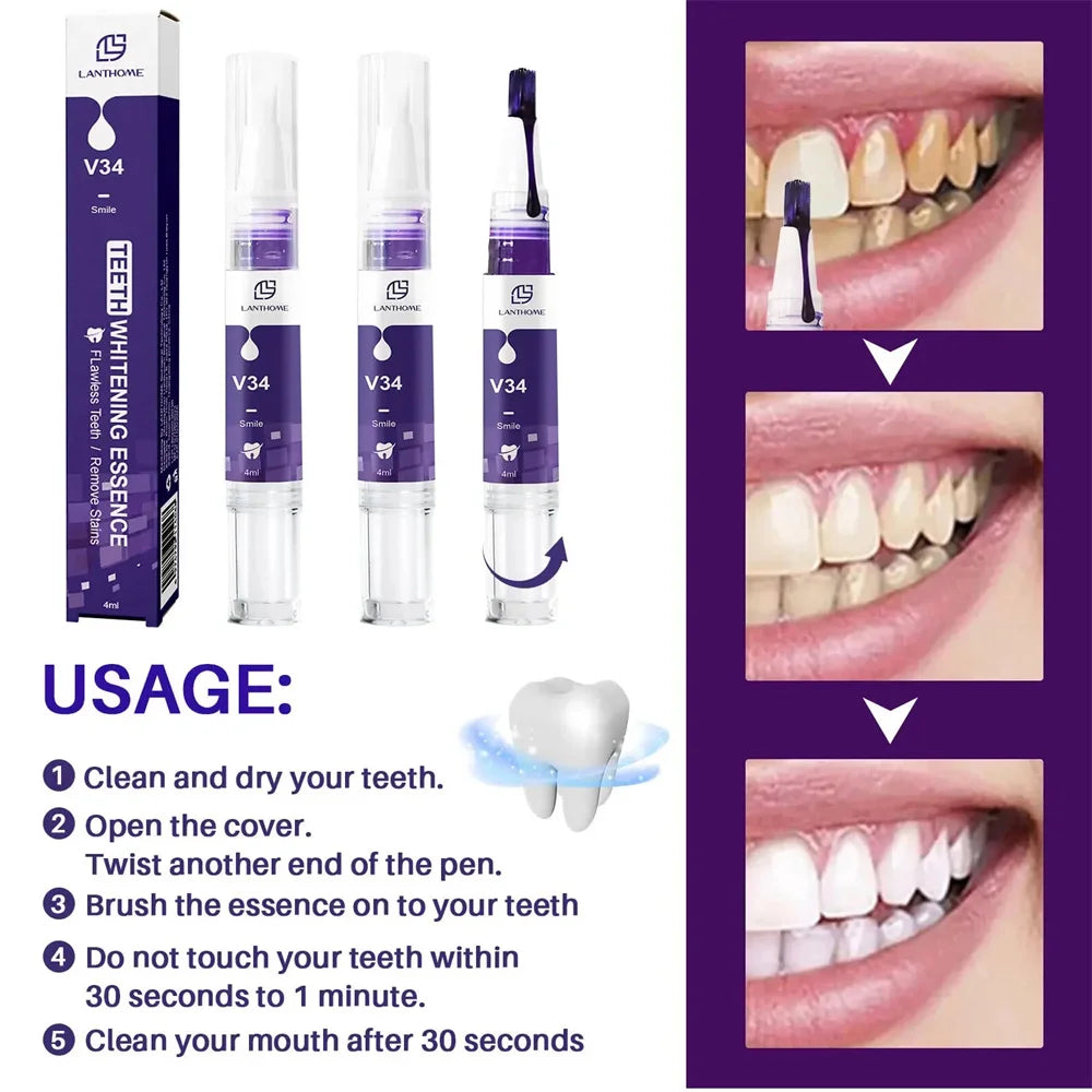 Magical Teeth Whitening Pen Removes Dental Plaque Coffee Stains Smoke Stains Freshens Breath