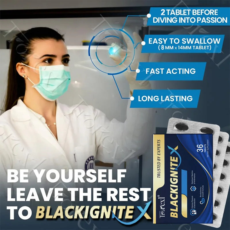 BlackIgniteX Natural Male Enhancing Supplement Boosts Strength & Firmness Enhanced Stamina Performance & Endurance