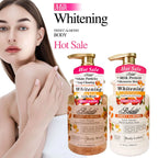 500ml Almond Whitening Body Lotion & Scrub Body Wash Exfoliating Moisturizing Whitening Skin Lightening Increase Skin Radiance