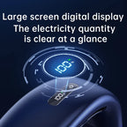 Xiaomi Portable Neck Fan 10000mAh Mini Bladeless Silent USB Rechargeable LED Digital Display 5th Gear Air Cooler