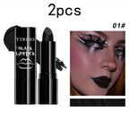Matte black lipstick, long-lasting waterproof