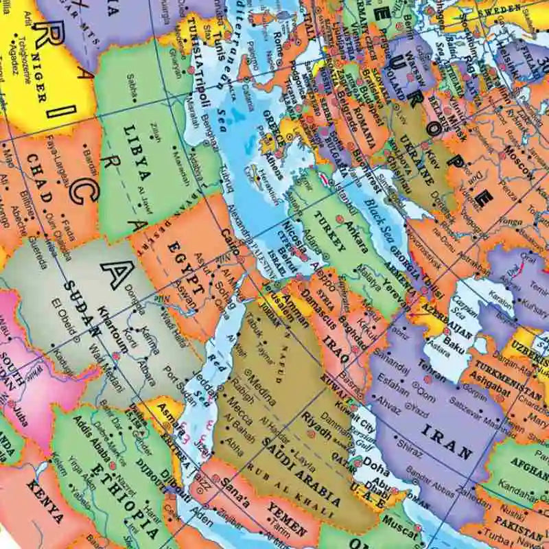 10.6cm Adults Children Discovery Learning Kids 6-12 World Map 360 Degree Ball Standard Teaching Globe English