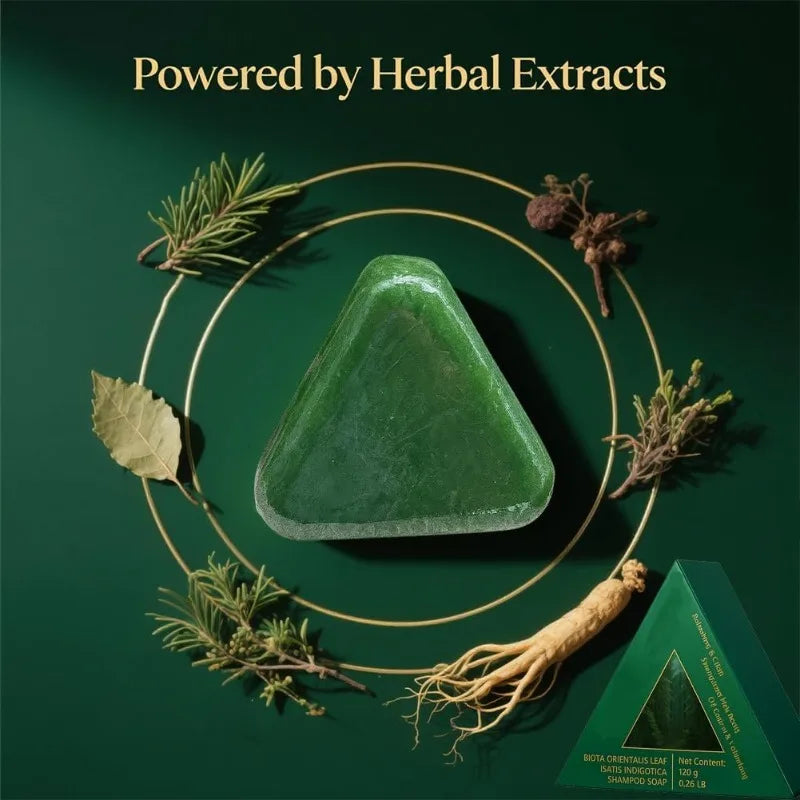 Herbal Extracts Arborvitae Leaf Usman Grass Shampoo Bar