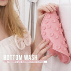 Scrubber Shower Massage Pad Silicone Wall Mounted Back Reusable Cleaning Brush Feet Washer Mat