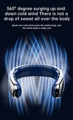 Xiaomi Portable Neck Fan 10000mAh Mini Bladeless Silent USB Rechargeable LED Digital Display 5th Gear Air Cooler