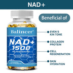NAD+Supplements with Resveratrol Energy Anti-aging Enhance Immunity