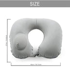 Travel Neck Pillow Inflatable Airplane U-shaped Cervical Orthopedic Portable Foldable