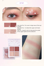 8-Piece Beauty Set with Lipstick Concealer Eyeshadow Eyebrow and Blush Makeup