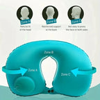 Travel Neck Pillow Inflatable Airplane U-shaped Cervical Orthopedic Portable Foldable