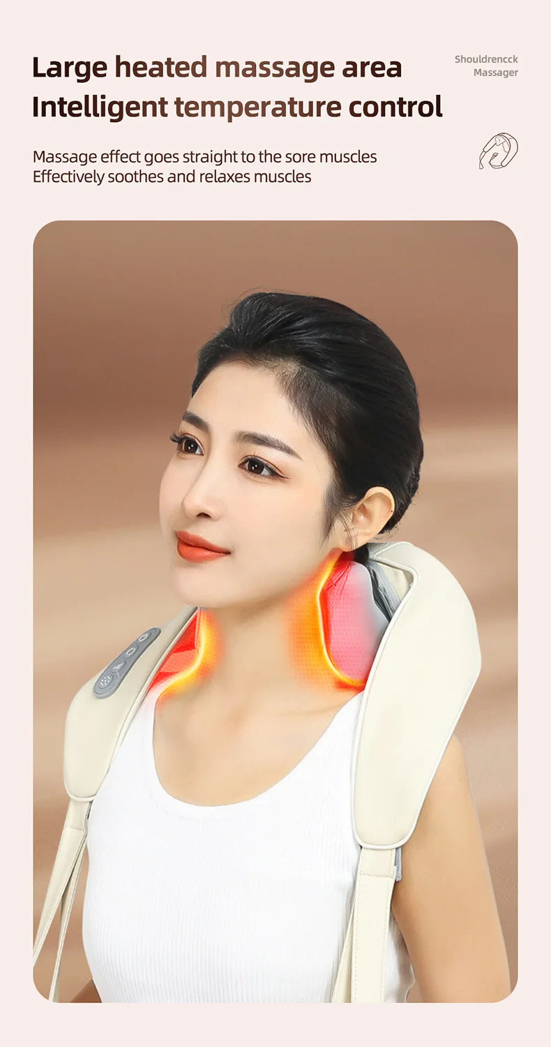 Neck Massager for Pain Relief with Heat