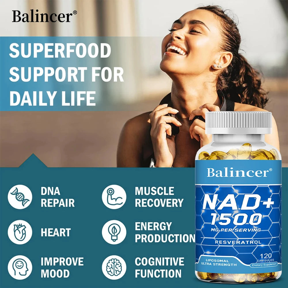 NAD+Supplements with Resveratrol Energy Anti-aging Enhance Immunity