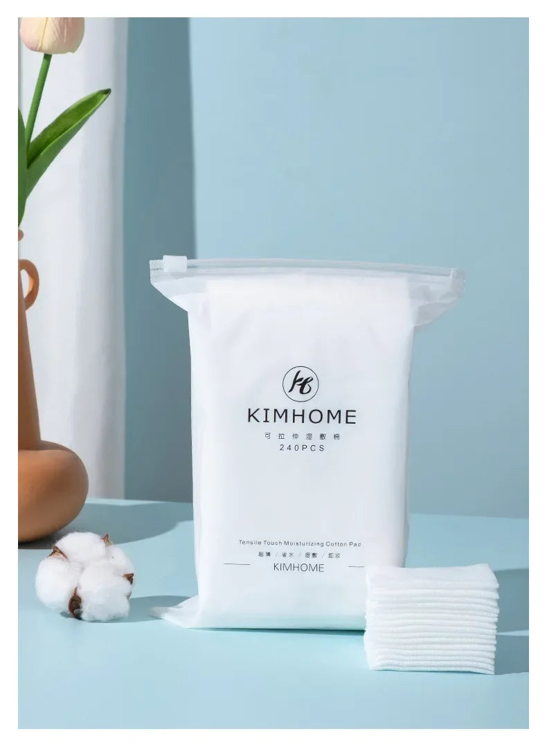 240PCS Multi Functional Cotton Pad Wet Makeup Remover Toner