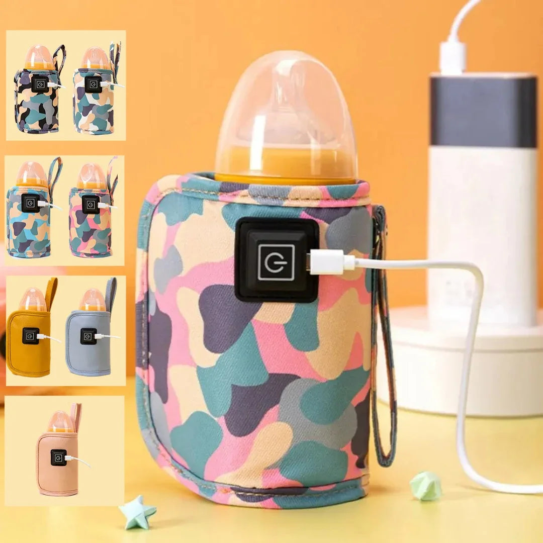 USB Milk Water Bottle Warmer Travel Stroller Insulated Bag Infant