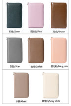 RFID Anti-Theft Cowhide Leather Wallet Brush Head Layer Large Capacity