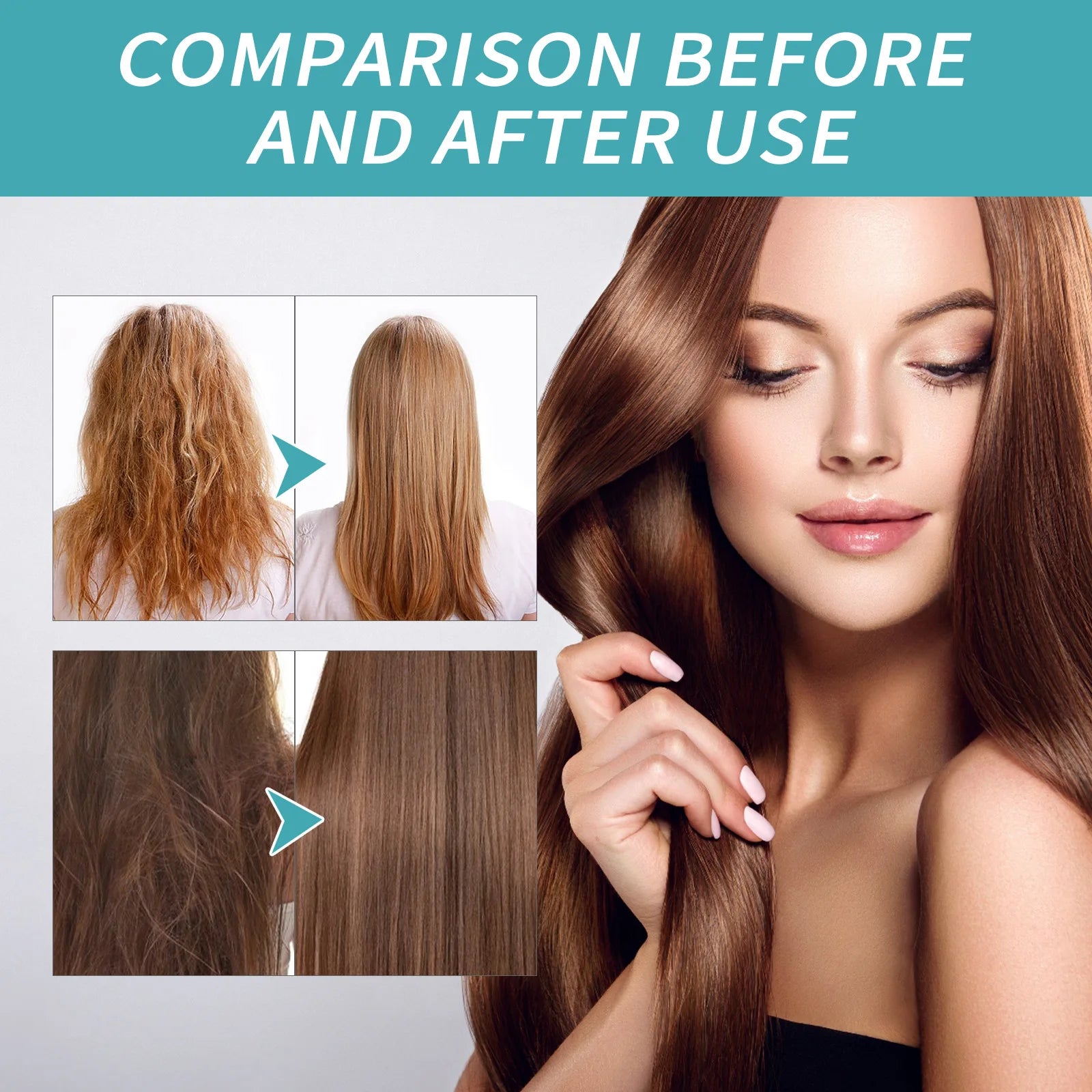 Keratin Hair Straightening Cream Set