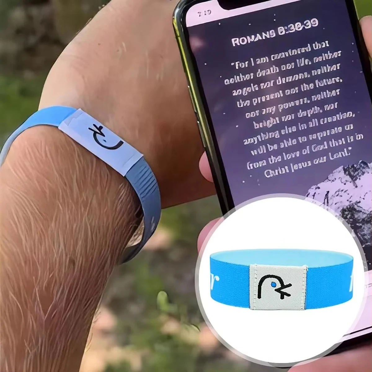Wearable Bible Verse NFC Bracelet Women Men Christian Daily Religious Gifts