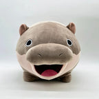 Moo Deng Plush Cute Cartoon Hippo Soft Stuffed Animal Pillow Back Cushion Kids Gift