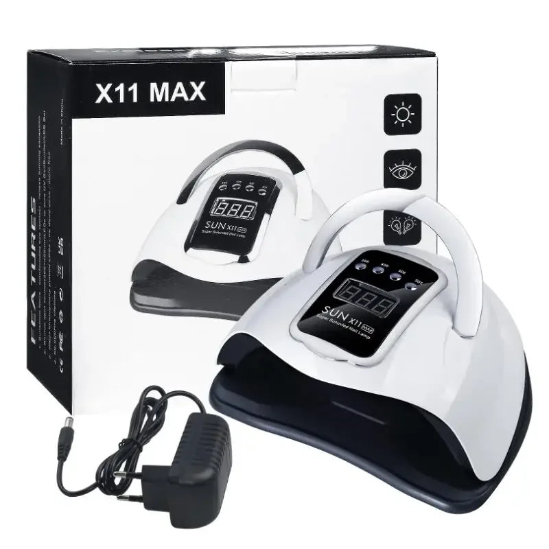 SUN X11 MAX Professional Nail Drying Lamp for Manicure 280W Nails Gel Polish Auto Sensor UV LED