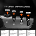 Knife Sharpener 5 in 1 Adjustable Angle Scissors Sharpening